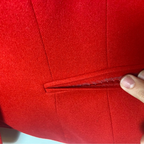 Pendleton Vibrant Red Women's Virgin Wool Blazer - Picture 7 of 9